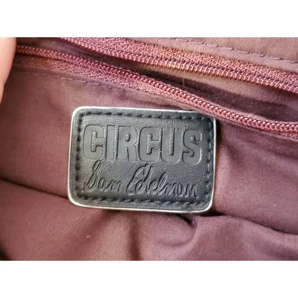 Circus for Sam Edelman Intricate Design Maroon Faux Leather Purse - Picture 8 of 8